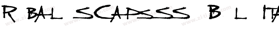 RobaloSCapsSSK BoldItalic字体转换